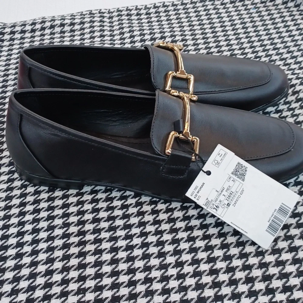 MNG Mango Leather Loafers NWT